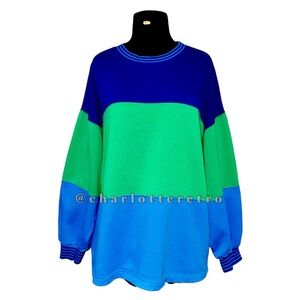 vtg Pacer II • Colorblocked Baggy Sweatshirt
